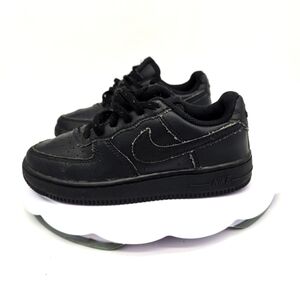 Nike Youth 13 C Air Force 1 Low '07 Black Black 314193-009 Sneakers